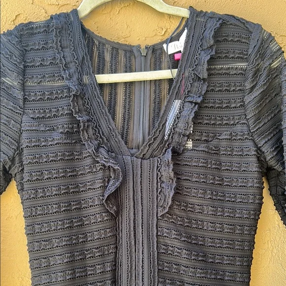 🎉HOST PICK🎉 Parker Black Ruffled V-Neck Dress - Picture 7 of 12